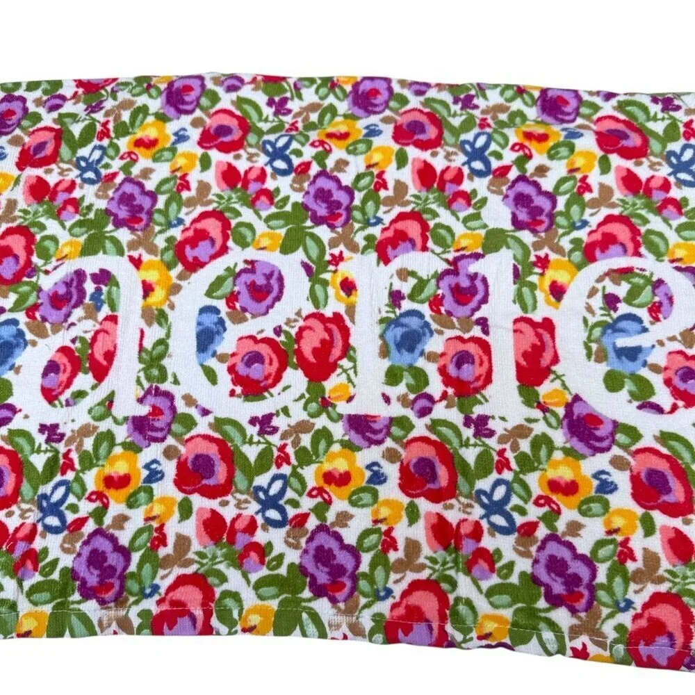 AERIE Beach Towel Logo Floral NEW